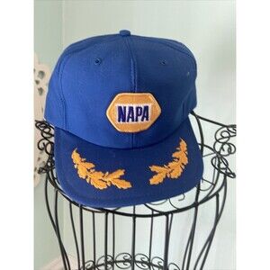 Vtg‎ NAPA Louisville MFG Trucker Cap Egg Scramble Snapback Hat Made In USA